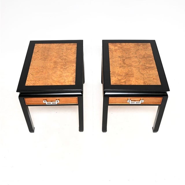 Vintage Burr Elm Side Tables by Raymond Sobota, 1980, Set of 2 For Sale - Image 6 of 12