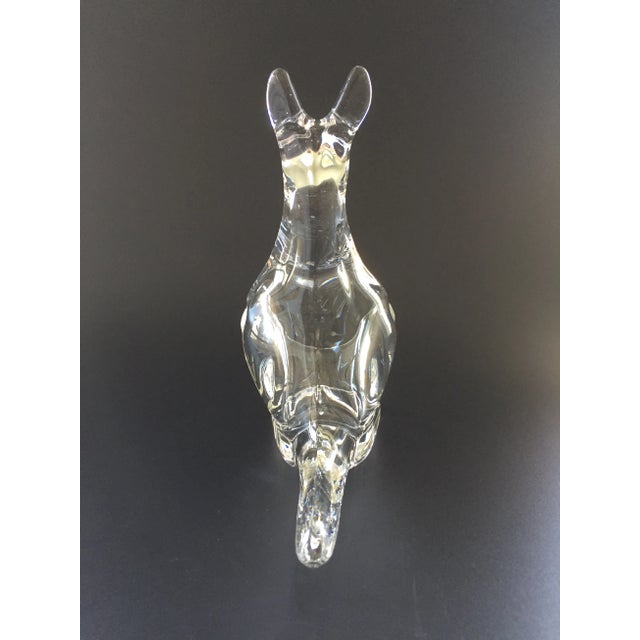 Mid 20th Century Modern Blown Art Glass Kangaroo Figural Pencil Holder & Paperweight For Sale - Image 5 of 11