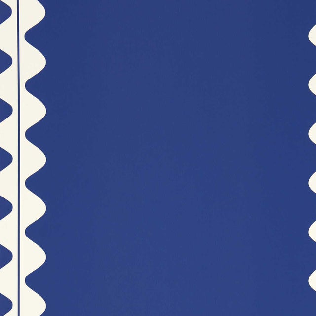 Harlequin Ric Rac Wallpaper in Lapis - a Sample For Sale