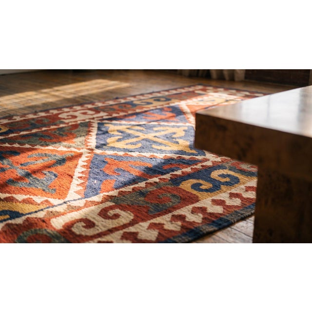 Late 19th Century Kirghiz Felt Shyrdak Carpet ( 6' x 12' - 188 x 365 ) For Sale - Image 10 of 12