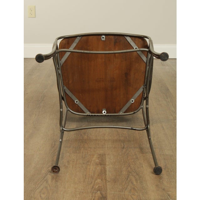 Ethan Allen "Legacy" French Country Style Set 4 Iron, Wood Seat Bar Stools Chairish