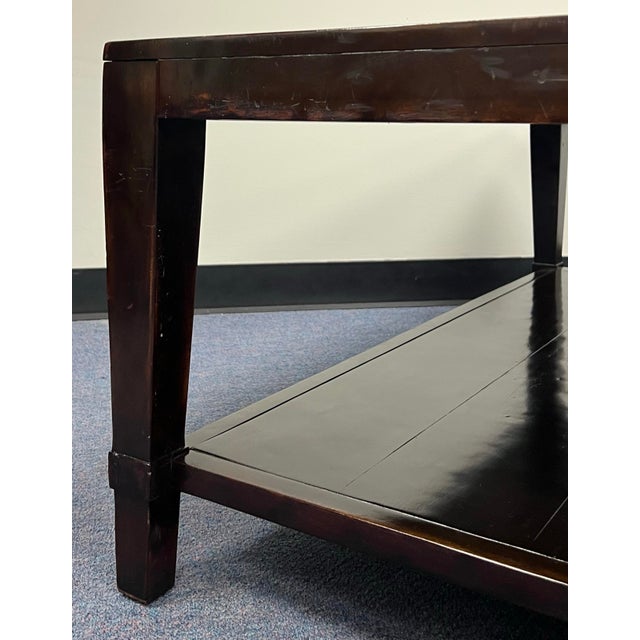 Bernhardt Living Vintage Patina Square Coffee Table For Sale In New York - Image 6 of 8