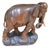 Large Wood Elephant, 1950s For Sale