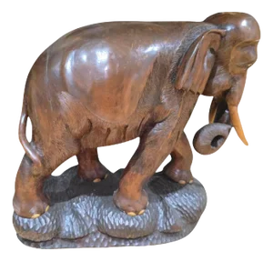 Large Wood Elephant, 1950s