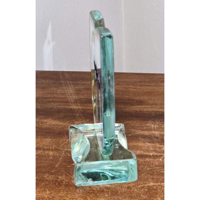 Abstract Hand‑Sculpted Abstract Art Glass Sculpture by Yehuda Parnat Uda For Sale - Image 3 of 10