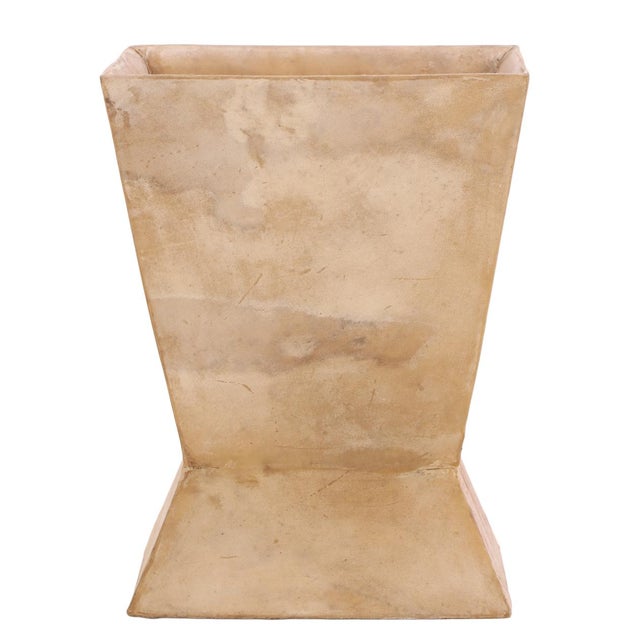 Contemporary Parchment Covered Waste Basket in the Manner of Jean-Michel Frank For Sale - Image 3 of 6