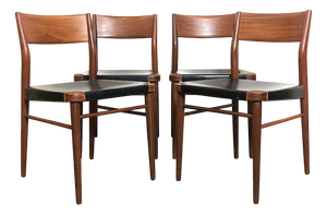 Danish Dining Chairs, Danimarca, 1960s, Set of 4