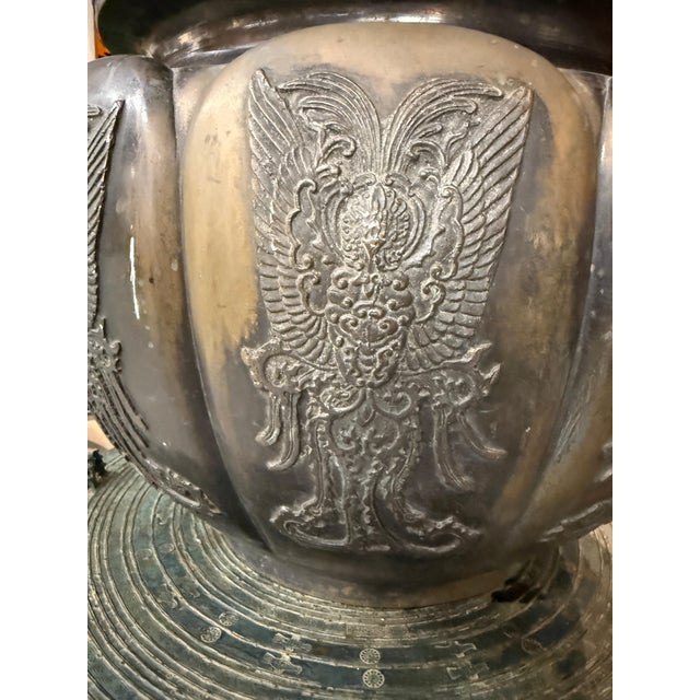 Early 20th Century Asian Bronze Temple Vessel For Sale - Image 11 of 18