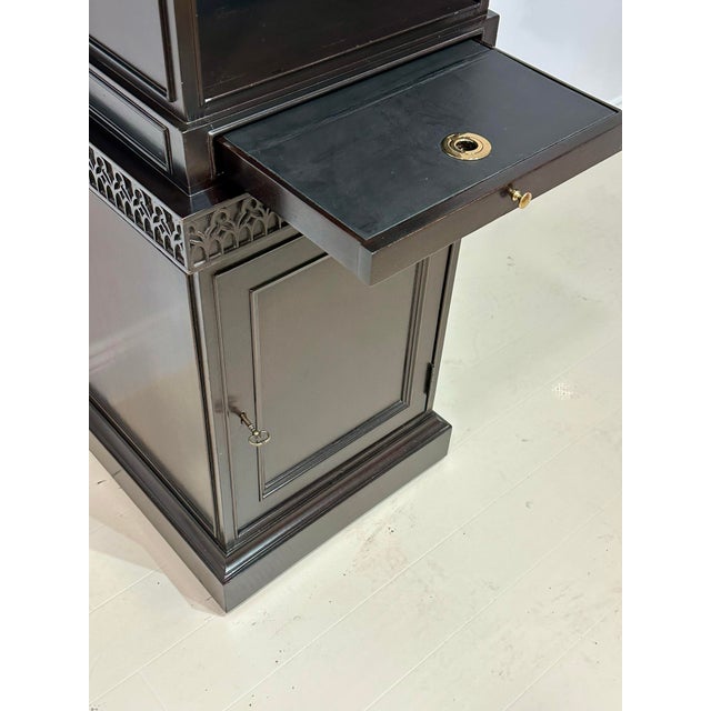 Baker Furniture Company Baker Stately Homes Ebonized Egyptian Revival Obelisk Étagère For Sale - Image 4 of 12