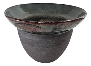 Joseph Hysong Studio Pottery Bowl California Modern Ceramic Organic Vessel 10.25"
