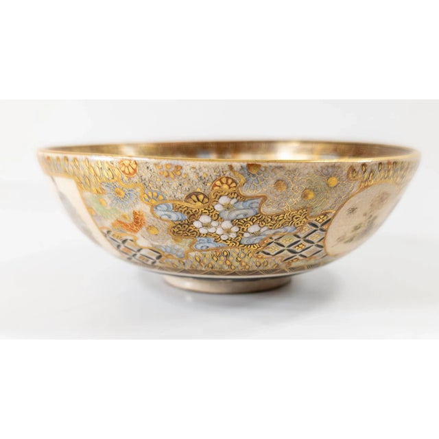 Ceramic 19th Century Japanese Meiji Period Satsuma Bowl For Sale - Image 7 of 12