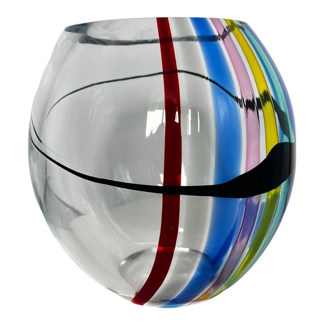 1970s Colorful Vase by Livio Seguso for Oggetti For Sale In Austin - Image 6 of 8