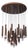 Oak Wood Cascading Led Chandelier, Modern Multi Light Pendant, Natural Wood Ceiling Light, 16 24 32 Light For Sale