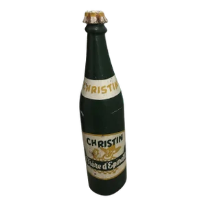 Vintage Wooden Large Advertising Bottle Christin Biere d'Epinette