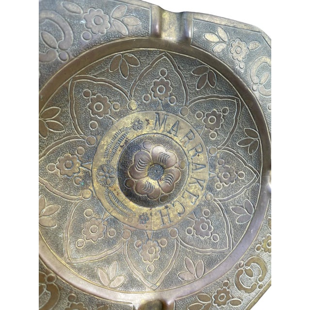 Brass 1960s Mid-Century Modern Moroccan Ashtray For Sale - Image 8 of 11