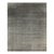 12x15 Charcoal Gray Modern Strie Hand-Knotted Wool and Viscose Rug For Sale