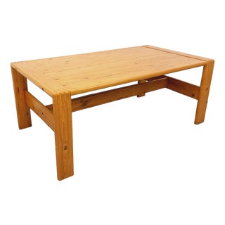 Large Vintage Coffee Table in Pine, 1990s For Sale