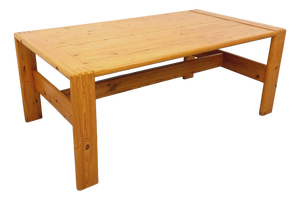 Large Vintage Coffee Table in Pine, 1990s