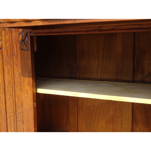Art Deco Sideboard in Oak and Marble, 1930s For Sale - Image 16 of 18
