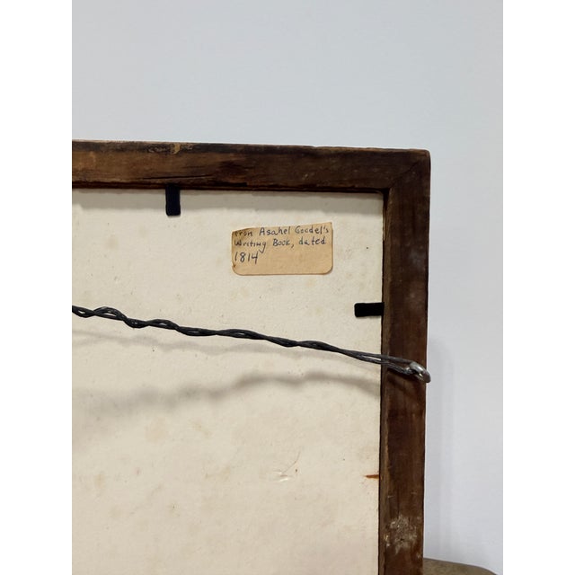 American Penmanship Sheet, Italian Capitals, Dated 1814 For Sale In Providence - Image 6 of 6