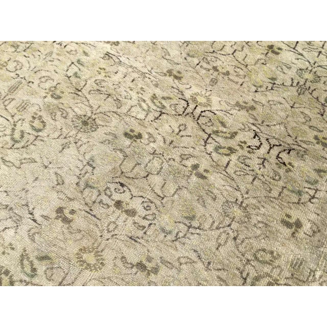 1930s Large Hand Knotted Oushak Rug - 99" X 138.5" For Sale - Image 12 of 13