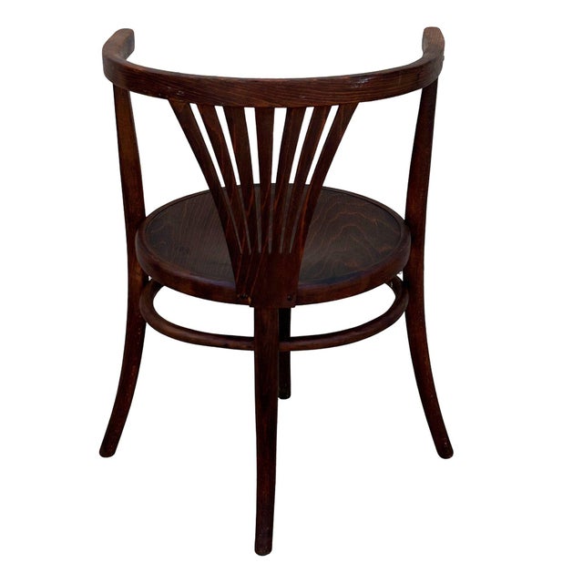 1900 - 1909 Early Modenrist Shellback Model B28 Armchair No. 28 by Thonet-Mundus For Sale - Image 5 of 7