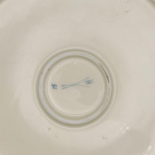 Antique Plate with Strawflower Border from Meissen, 1890s For Sale - Image 4 of 6