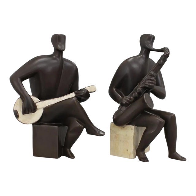 Czechoslovakia Ceramic Figurines of Musicians, 1970s For Sale