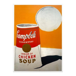 Andy Warhol Foundation Vintage 1993 Pop Art Lithograph Print " Campbell's Soup Can ( Cream of Chicken Soup ) " 1962 For Sale