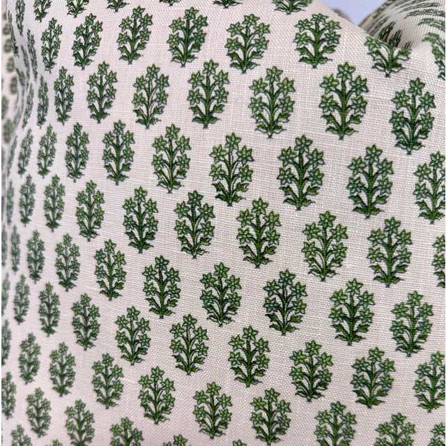 Transitional Jasper "Devonshire" in Green 22" Pillows-a Pair For Sale - Image 3 of 3