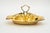 Jugendstil Brass Centerpiece around 1907 Brass polished and stove enameled