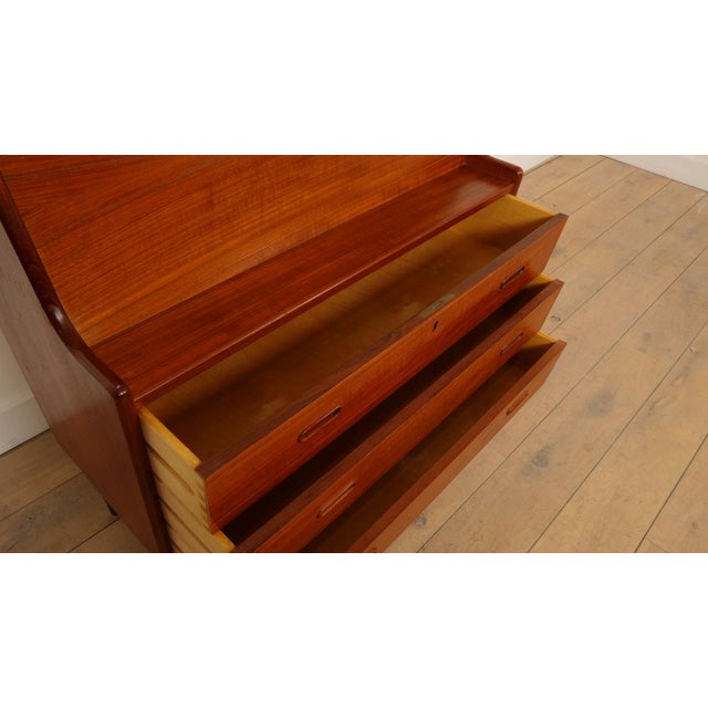 Vintage Teak Secretaire by Arne Wahl Iversen For Sale - Image 10 of 18