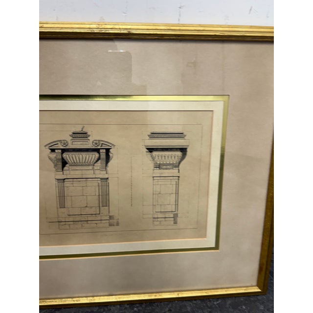 Bombay Company French Architecture Framed Prints, 16th Century, Pair For Sale - Image 9 of 12