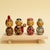 Mid-Century Modern Vintage Japanese Miniature Kokeshi Dolls Set 11-Hand Painted Wood-Japan Folk Art For Sale - Image 3 of 10