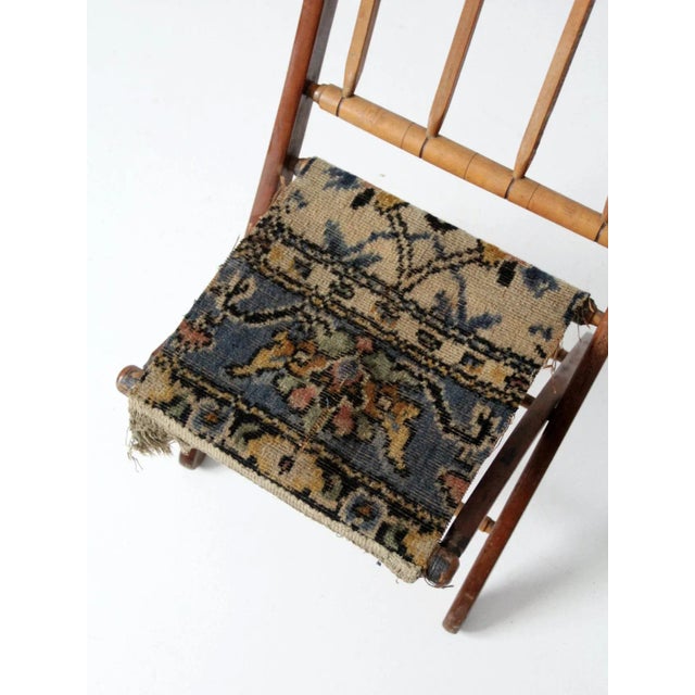 Antique Victorian Folding Camp Chair For Sale - Image 11 of 12