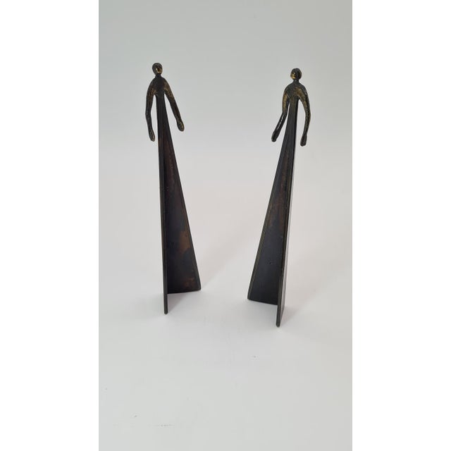 1980s Vintage Bronze Sculptures, 1980s, Set of 2 For Sale - Image 5 of 8