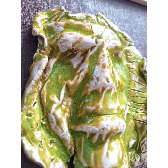 Early 21st Century Framed Artwork with Ceramic Mask from Proietti Daniela For Sale - Image 5 of 8