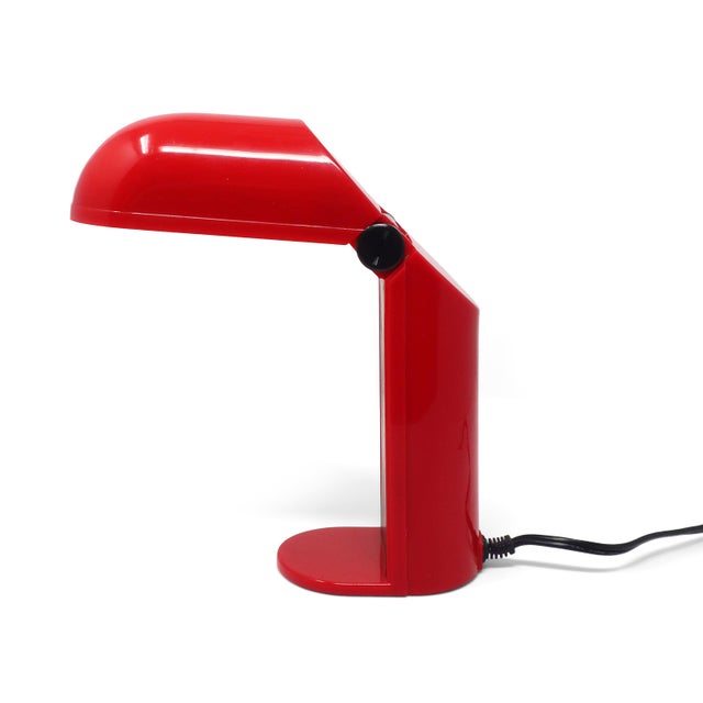 A perfectly Space Age foldable desk lamp that brings playful Japanese ingenuity to mid-century modern and postmodern...