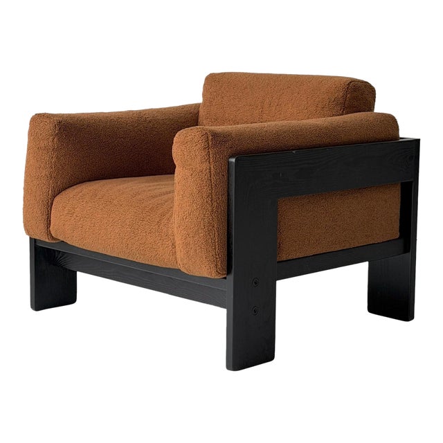 Ebonized Bastiano Chair Attributed to Afra + Tobia Scarpa for Gavina For Sale