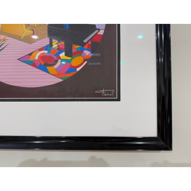 1970s Fanch "Francoise" Ledan - Interior With Grand Piano III - Miro - Signed Numbered For Sale In Atlanta - Image 6 of 7