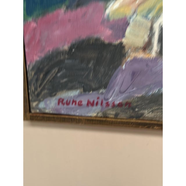 Rune Nilsson, Birches, 1950s, Oil Painting on Canvas, Framed For Sale - Image 9 of 14