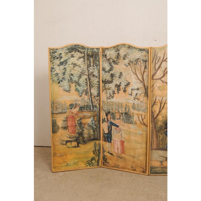French 19th C. French Folding Screen For Sale - Image 3 of 8
