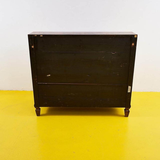 Antique Folding Chest of Drawers with Inlaid Decorations For Sale - Image 16 of 18