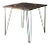 Mid-Century Hairpin Leg Iron Patio Table For Sale