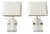 Hollywood Regency Acrylic Glass Lamps, 1970s, Set of 2 For Sale