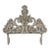 Vintage Queen French Rococo White Wash Headboard For Sale