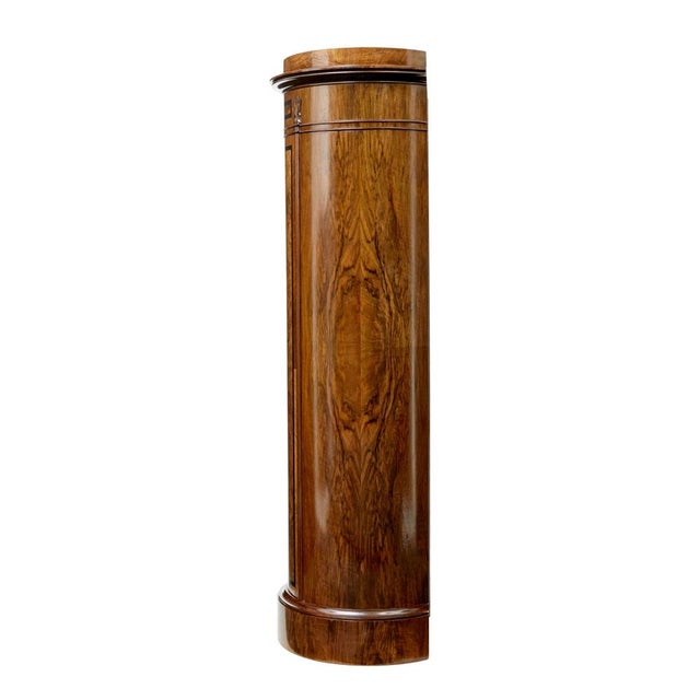 19th century burr walnut pedestal cupboard circa 1870 Stunning pedestal cupboard which are becoming increasingly rare to...