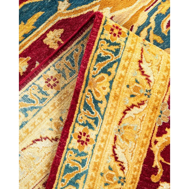 Vintage Moroccan Hand Knotted Wool Area Rug, Burgundy - 7'10" X 10'1" For Sale In New York - Image 6 of 9