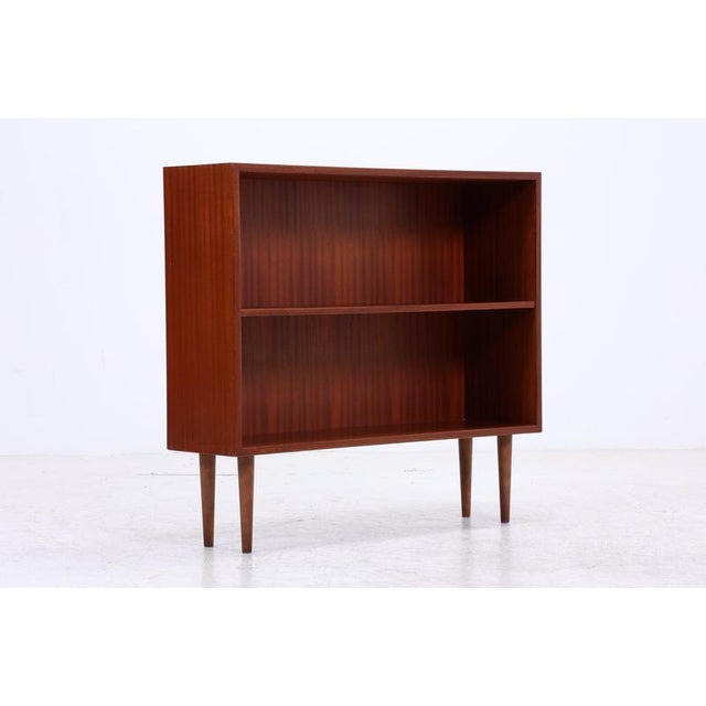 Mid-Century Mahogany 2-Shelves Bookcase For Sale - Image 11 of 12