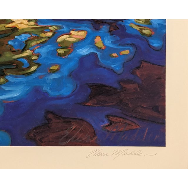 Paint Early 21st Century, "Topography", Abstract, Giclee on Fine Art Watercolor Paper, Artist Elena Madden For Sale - Image 7 of 7